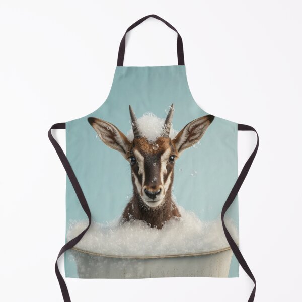 Item preview, Baby Sable Antelope Bubble Bath Cute Nursery Bathroom Wall Art designed and sold by LazyOwlStore.