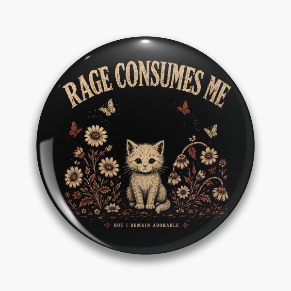 Item preview, Rage Consumes Me But I Remain Adorable Cute Kitten designed and sold by WILLIAMS-BR.