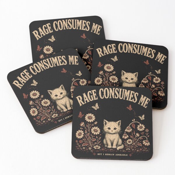 Item preview, Rage Consumes Me But I Remain Adorable Cute Kitten designed and sold by WILLIAMS-BR.
