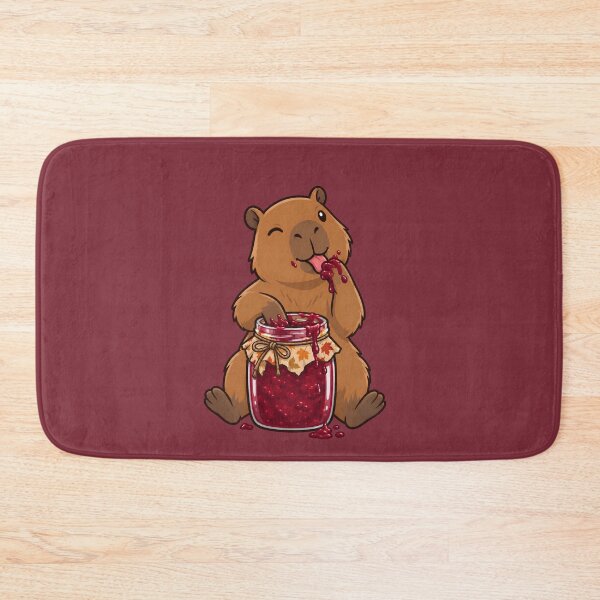 Item preview, Autumn Capybara Enjoying Homemade Preserves designed and sold by Ivy-Triggs.
