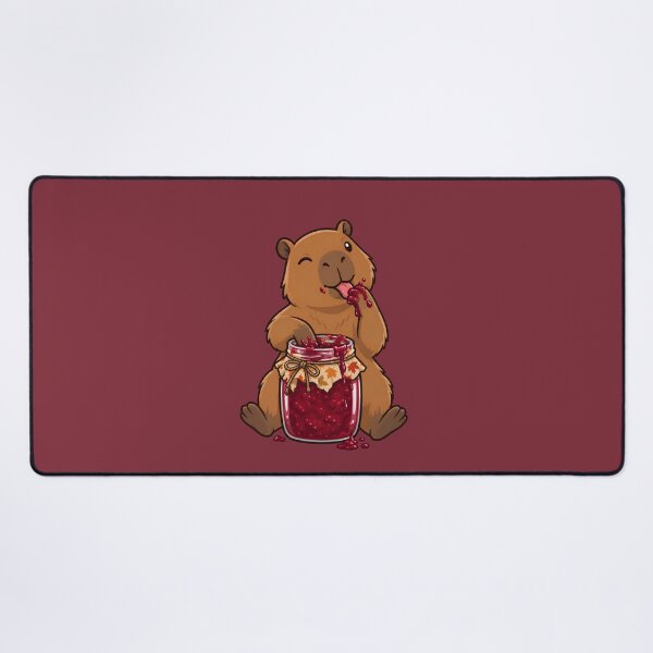 Item preview, Autumn Capybara Enjoying Homemade Preserves designed and sold by Ivy-Triggs.