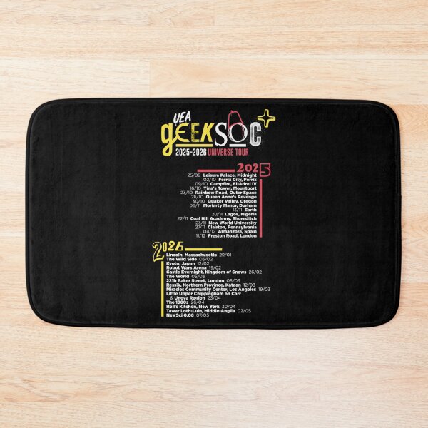 Item preview, GeekSoc Universe Tour 2025-2026 Event Schedule designed and sold by Catsi-Nook-Art.