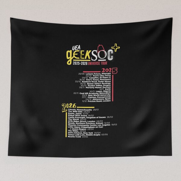 Item preview, GeekSoc Universe Tour 2025-2026 Event Schedule designed and sold by Catsi-Nook-Art.