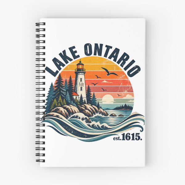 Item preview, Lake Ontario Lighthouse Vintage Design designed and sold by Catsi-Nook-Art.