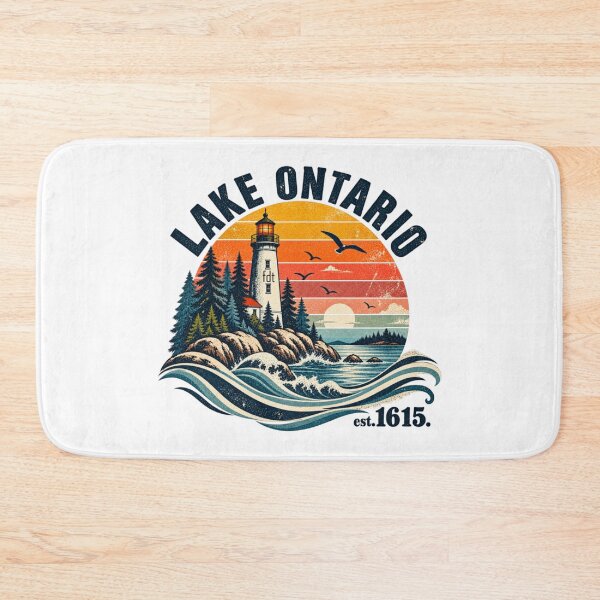 Item preview, Lake Ontario Lighthouse Vintage Design designed and sold by Catsi-Nook-Art.