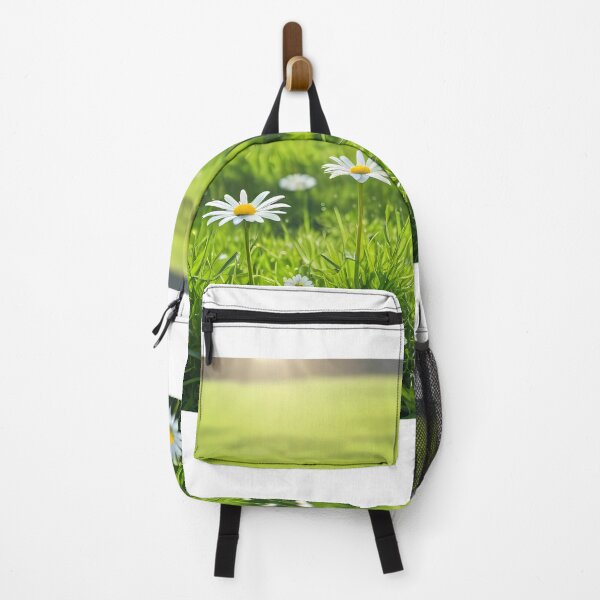 Item preview, Sunlit Green Meadow With Daisy Flowers designed and sold by HangsupStudio.