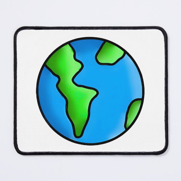 Item preview, Earth Cute Cartoon Planet Kawaii Space Solar System Art designed and sold by CatTailNPine.