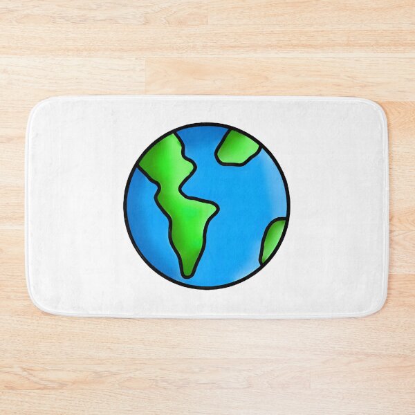 Item preview, Earth Cute Cartoon Planet Kawaii Space Solar System Art designed and sold by CatTailNPine.