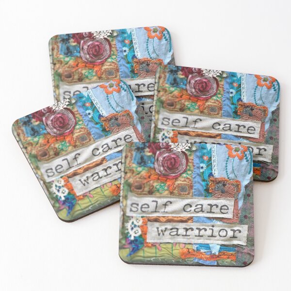 Item preview, Fabric Art Prayer Flag Printed Graphic - Self Care Warrior designed and sold by Sister Jo Bangles.