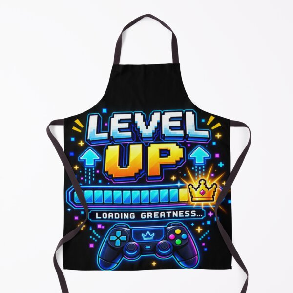 Item preview, Level Up Loading Greatness Gaming Controller Pixel Art Gamer Design designed and sold by TulipsArtDesigns .