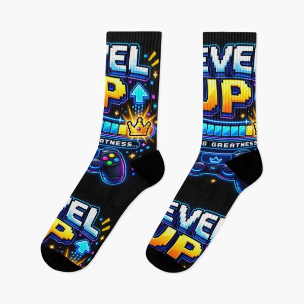 Item preview, Level Up Loading Greatness Gaming Controller Pixel Art Gamer Design designed and sold by TulipsArtDesigns .