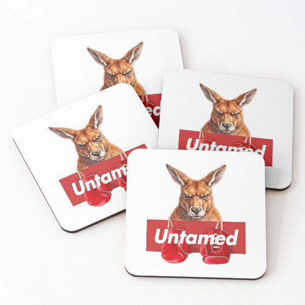 Item preview, Untamed Boxing Kangaroo Streetwear Illustration designed and sold by artworkathome.