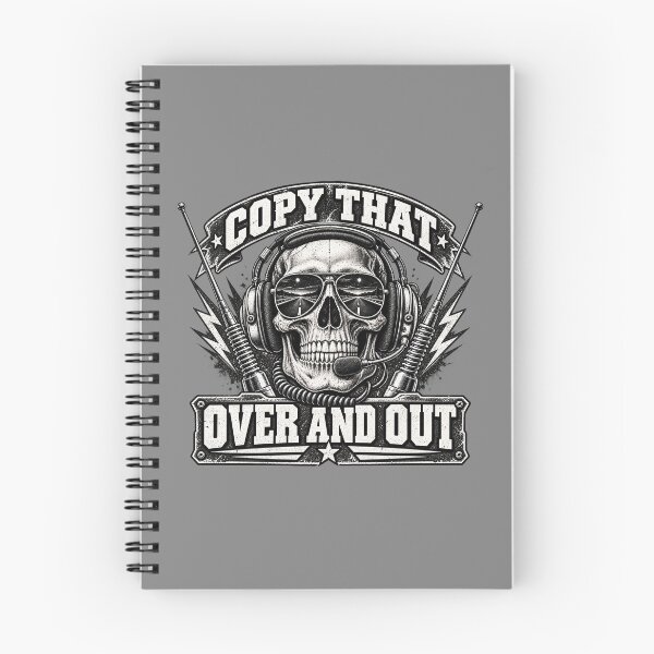 Item preview, Copy That Over And Out - Skull CB Radio Operator Art designed and sold by NomadForge.