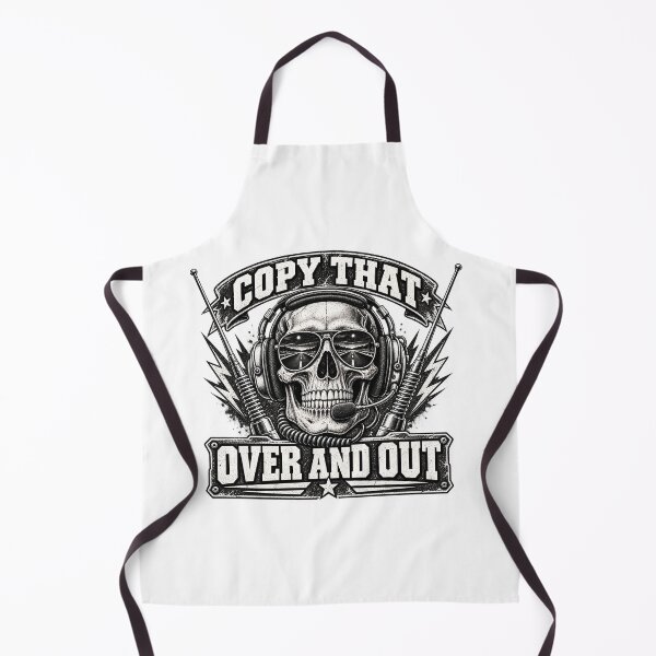 Item preview, Copy That Over And Out - Skull CB Radio Operator Art designed and sold by NomadForge.