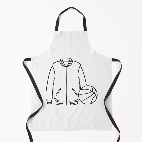 Item preview, Doodle illustration of a varsity jacket beside a basketball designed and sold by rasagamastore.