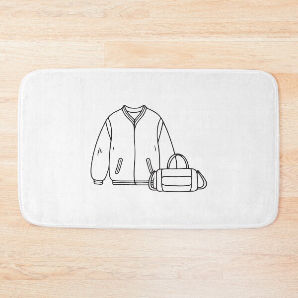 Item preview, Doodle illustration of a varsity jacket beside a sports bag designed and sold by rasagamastore.