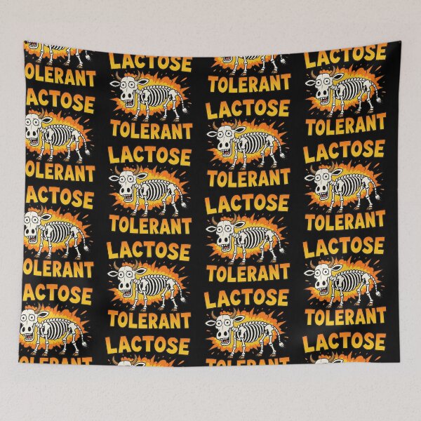 Item preview, Lactose Tolerant Skeleton Cow Meme designed and sold by MonkiFlipp.