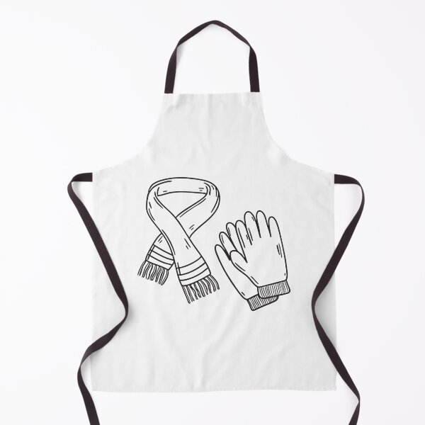 Item preview, Doodle illustration of a varsity scarf next to a pair of gloves designed and sold by rasagamastore.