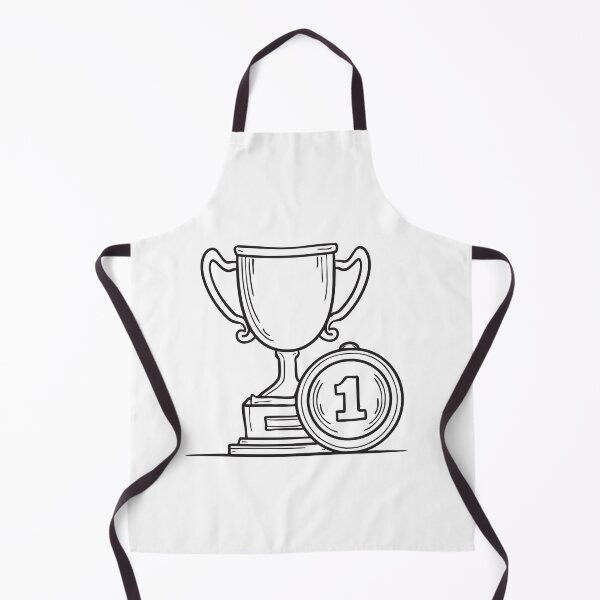 Item preview, Doodle illustration of a varsity trophy next to a gold medal designed and sold by rasagamastore.