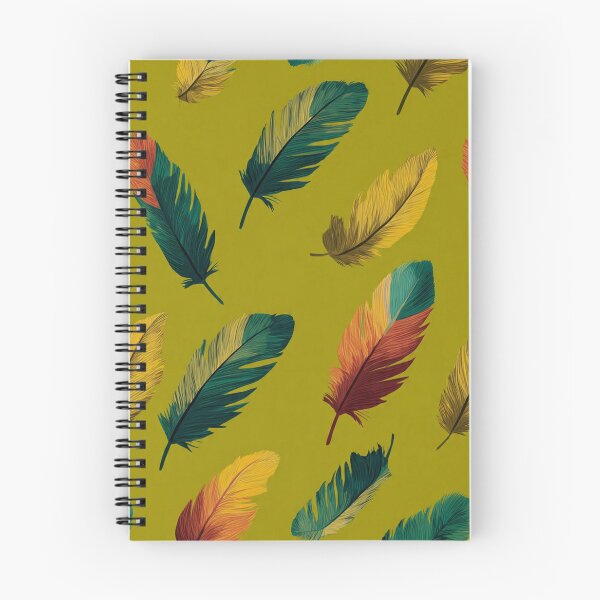 Item preview, Colorful Feather Pattern Olive Green Illustration designed and sold by REDCLASH2002.
