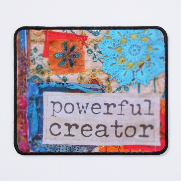 Item preview, Fabric Art Prayer Flag Printed Graphic - Powerful Creator designed and sold by Sister Jo Bangles.