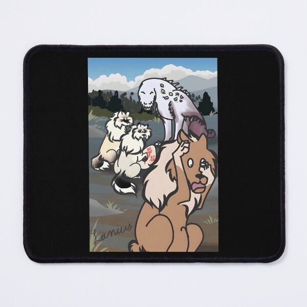 Item preview, Cartoon Dogs Encountering a Monster designed and sold by Catsi-Nook-Art.
