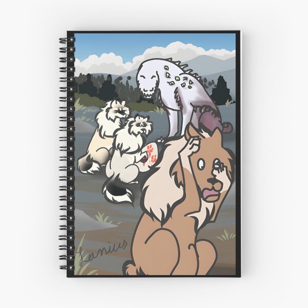 Item preview, Cartoon Dogs Encountering a Monster designed and sold by Catsi-Nook-Art.
