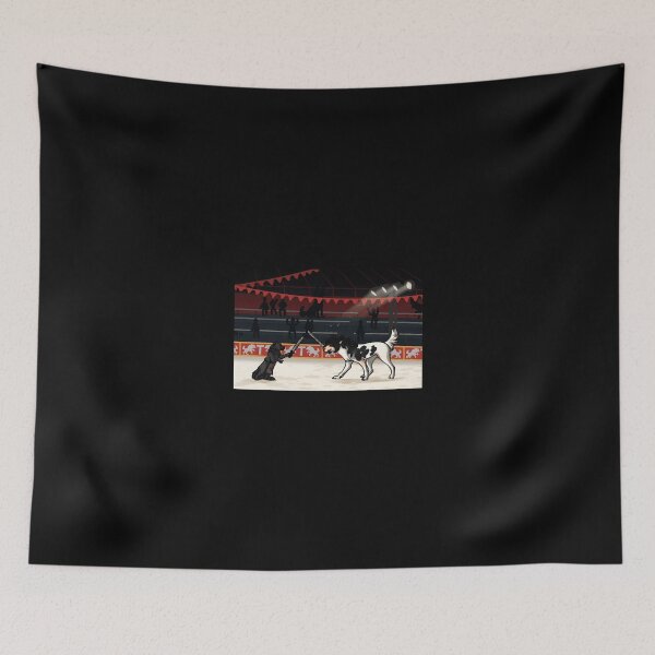 Item preview, Dog Duel in the Circus Arena designed and sold by Catsi-Nook-Art.