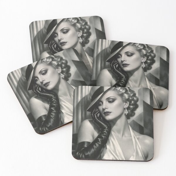 Item preview, Wall Art - Postcard - Poster: Art Deco Glamour Portrait designed and sold by ForeverPrintsOK.