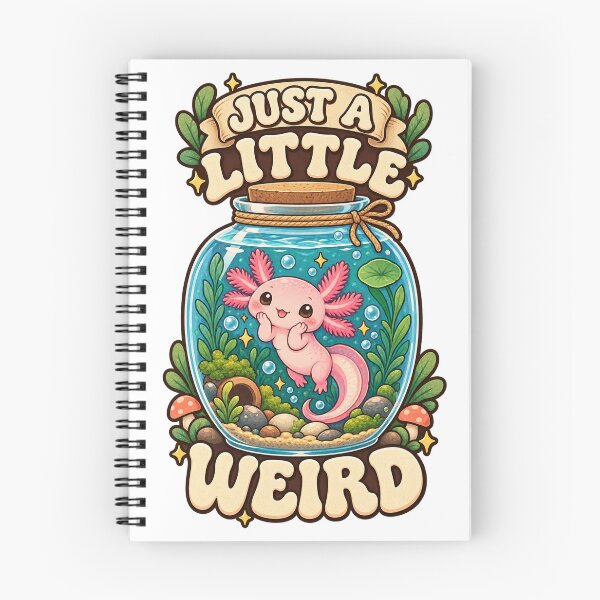 Item preview, Just A Little Weird Axolotl designed and sold by The Murcian Path.
