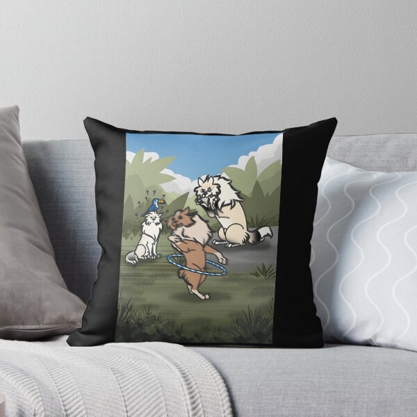 Item preview, Playful Dogs in the Jungle Scene designed and sold by Catsi-Nook-Art.