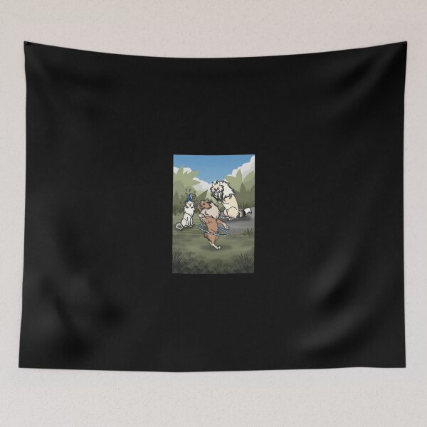 Item preview, Playful Dogs in the Jungle Scene designed and sold by Catsi-Nook-Art.