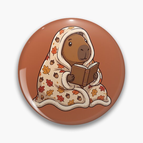 Item preview, Autumn Capybara Bookworm designed and sold by Ivy-Triggs.