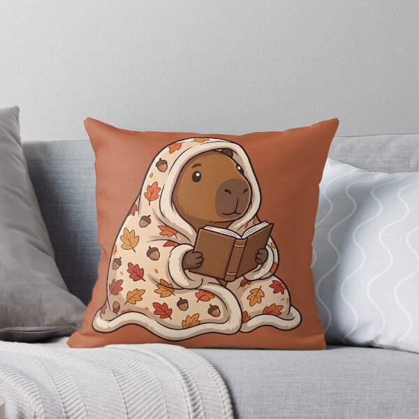 Item preview, Autumn Capybara Bookworm designed and sold by Ivy-Triggs.