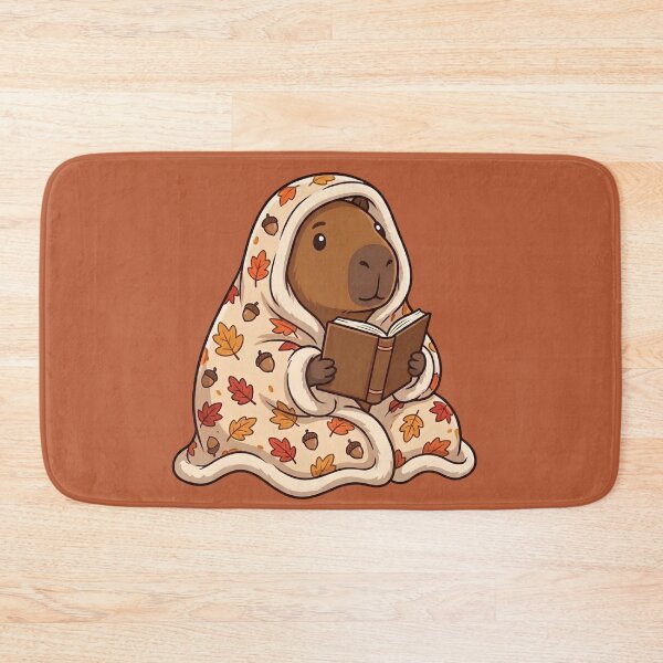 Item preview, Autumn Capybara Bookworm designed and sold by Ivy-Triggs.