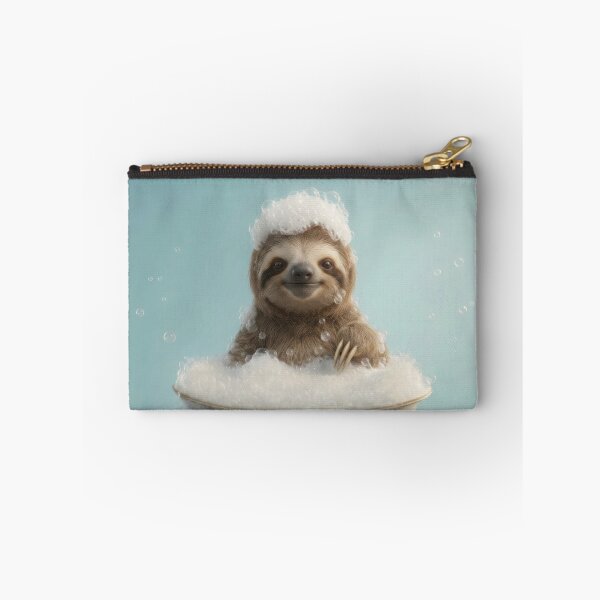 Item preview, Baby Sloth Bubble Bath Cute Nursery Bathroom Wall Art designed and sold by LazyOwlStore.
