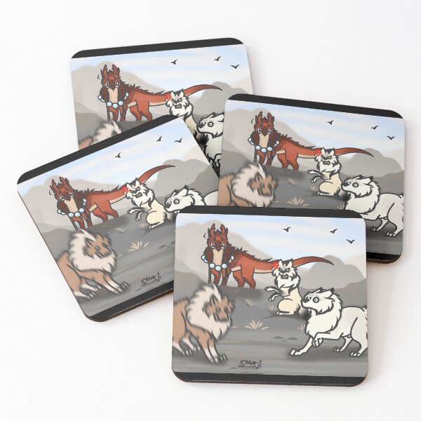 Item preview, Dynamic Fantasy Animals in a Dramatic Landscape designed and sold by Catsi-Nook-Art.