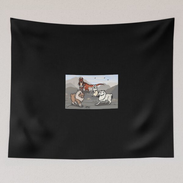 Item preview, Dynamic Fantasy Animals in a Dramatic Landscape designed and sold by Catsi-Nook-Art.