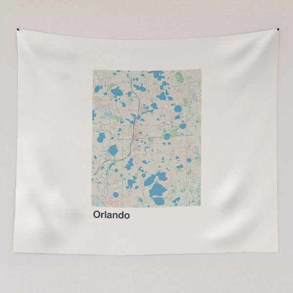 Item preview, Orlando Minimalistic Map Art designed and sold by MapsNerd.