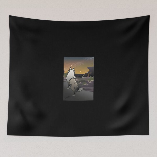Item preview, Serene Howling Wolf at Dusk designed and sold by Catsi-Nook-Art.