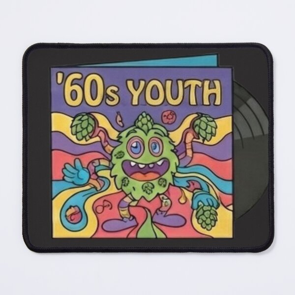 Item preview, Retro 1960s Psychedelic Rock Hop Album Cover designed and sold by FABIOLA1970.