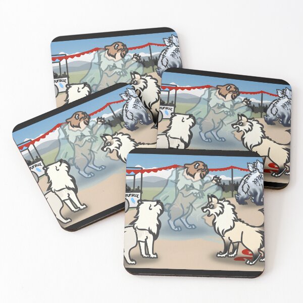 Item preview, Ghostly Dogs at the Pupscicle Stand designed and sold by Catsi-Nook-Art.