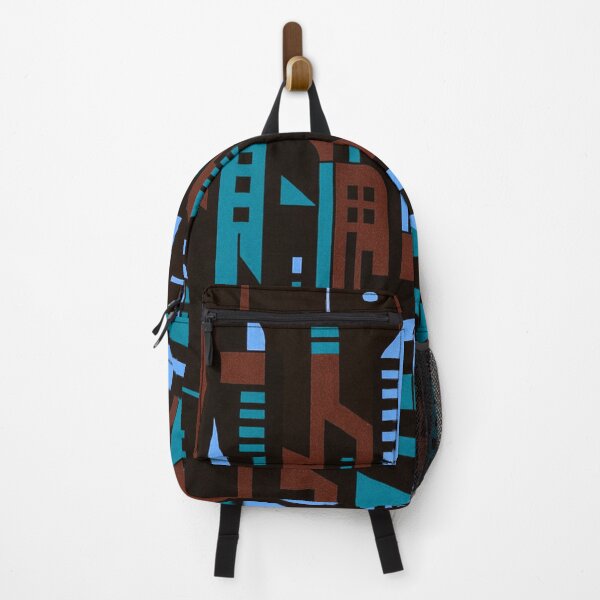 Item preview, Retro Cyberpunk Night Cityscape — Geometric Futurist Train Illustration designed and sold by LYAN-STORE.