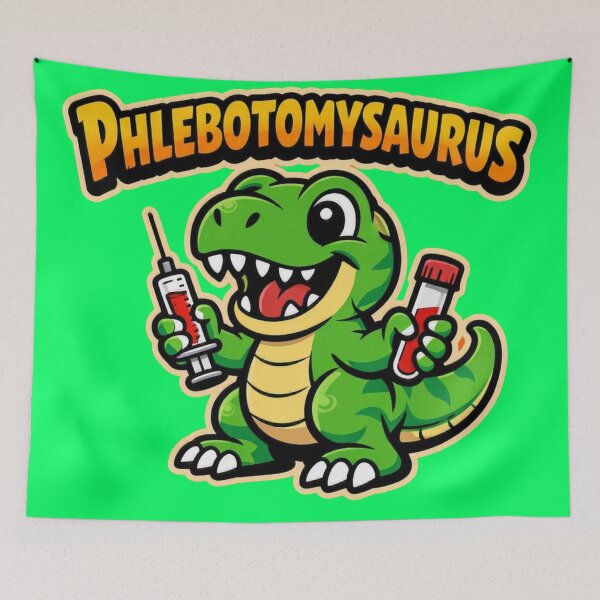Item preview, Phlebotomysaurus Funny Phlebotomist Dinosaur Rex designed and sold by Timeless Junction.