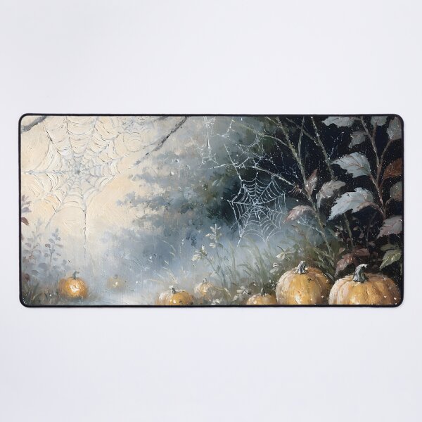 Item preview, Misty Dark Forest Moonlight Halloween Painting designed and sold by ArtAmbience.