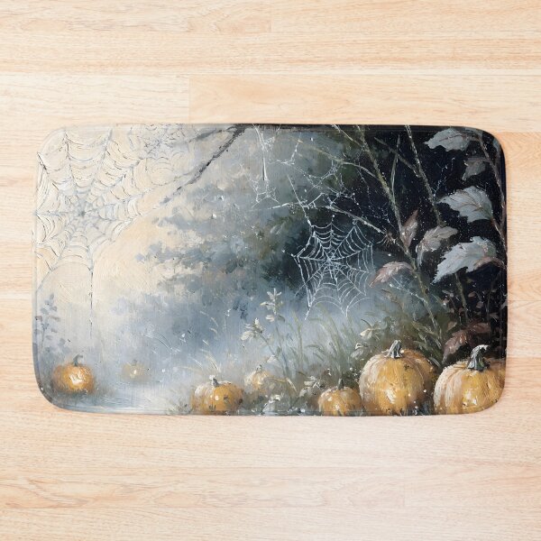Item preview, Misty Dark Forest Moonlight Halloween Painting designed and sold by ArtAmbience.