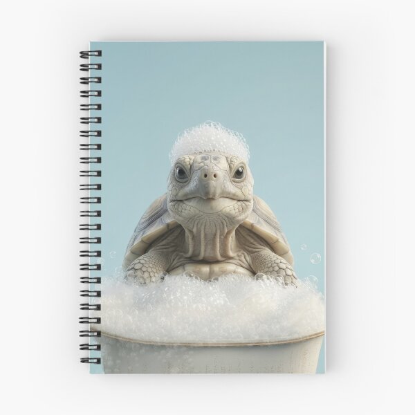 Item preview, Baby Tortoise Bubble Bath Cute Nursery Bathroom Wall Art designed and sold by LazyOwlStore.