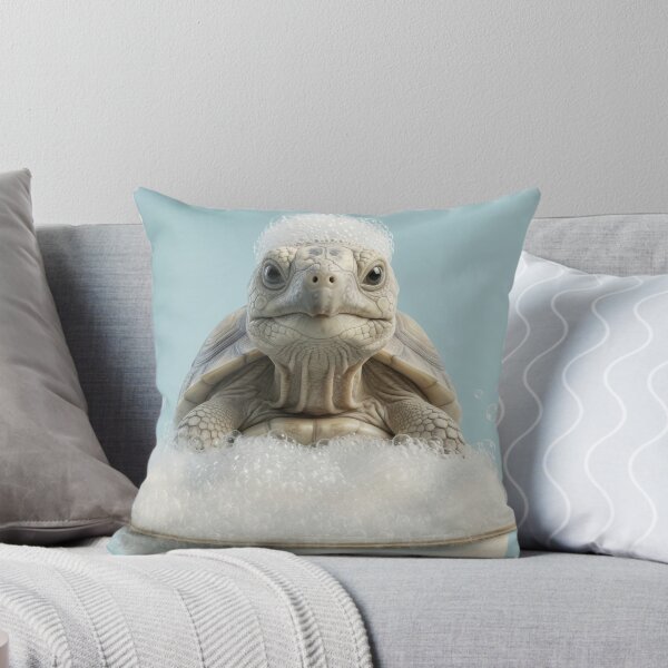 Item preview, Baby Tortoise Bubble Bath Cute Nursery Bathroom Wall Art designed and sold by LazyOwlStore.
