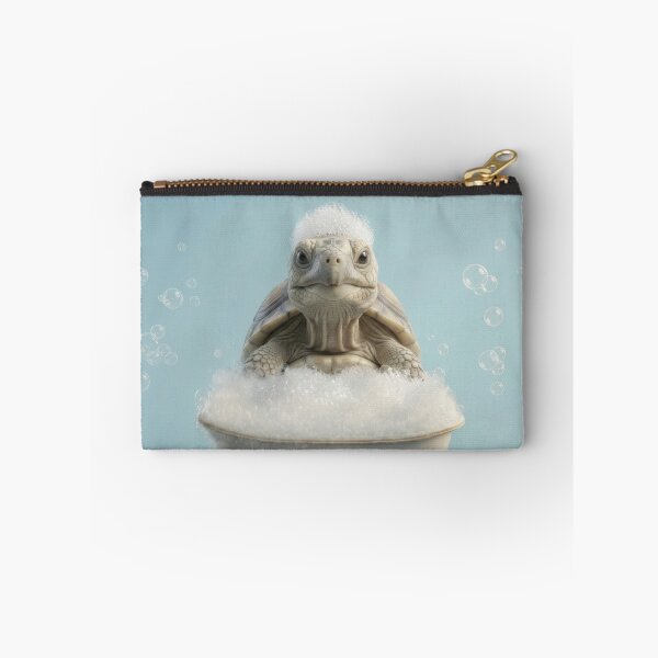 Item preview, Baby Tortoise Bubble Bath Cute Nursery Bathroom Wall Art designed and sold by LazyOwlStore.