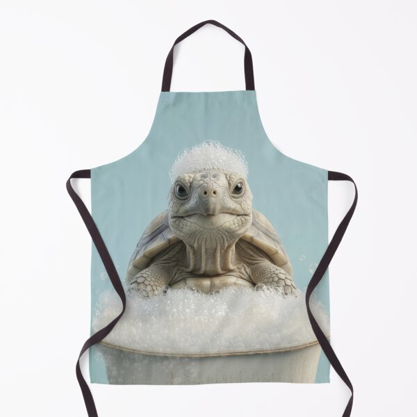 Item preview, Baby Tortoise Bubble Bath Cute Nursery Bathroom Wall Art designed and sold by LazyOwlStore.